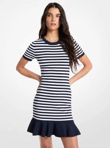 MK Robe évasée rayée en viscose extensible - Michael Kors - MICHAEL Michael Kors - Modalova