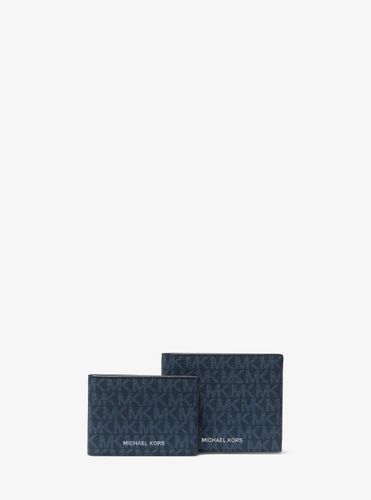 MK Portefeuille compact Cooper à logo avec porte-cartes - Michael Kors - Michael Kors Outlet - Modalova