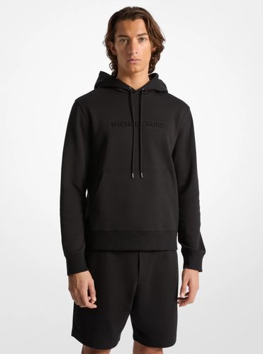 MK Pull à capuche en mélange de coton avec logo en relief - Michael Kors - Michael Kors Mens - Modalova