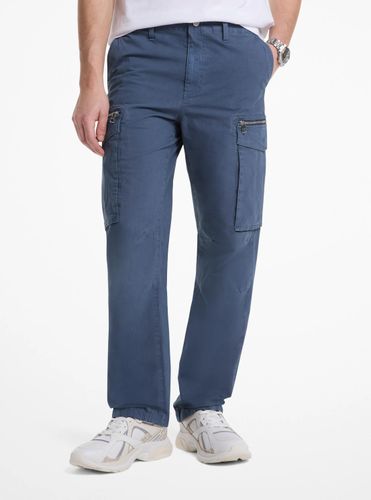 MK Pantalon cargo en popeline de coton extensible - Michael Kors - Michael Kors Mens - Modalova