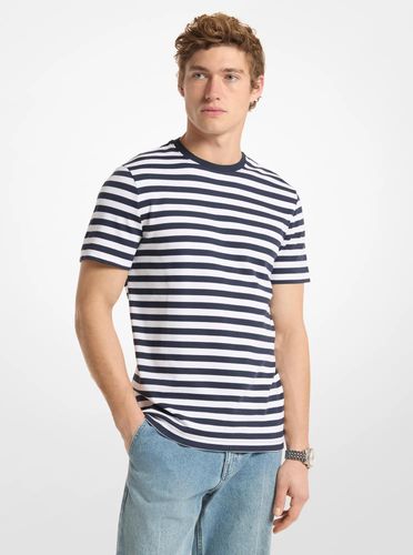 MK T-shirt rayé en coton - Michael Kors - Michael Kors Mens - Modalova