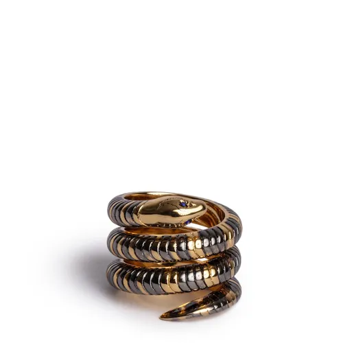 Bague Double Snake Shiny Gold - Taille 1 - Zadig & Voltaire - Modalova