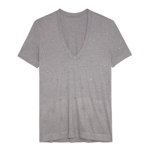 T-shirt Wassa Gris Moyen - Taille XS - Zadig&Voltaire - Modalova
