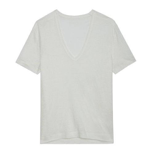 T-shirt Wassa 100% Lin Blanc - Taille L - Zadig&Voltaire - Modalova