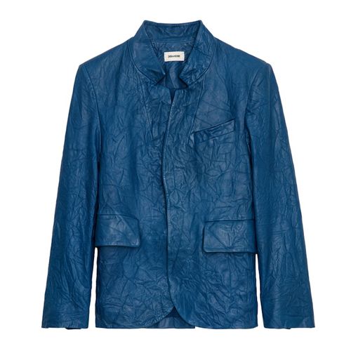 Blazer Verys Cuir Froissé Overseas - Taille 38 - Zadig & Voltaire - Modalova