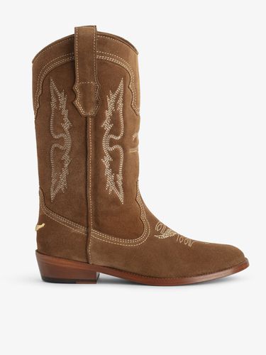 Bottes Tex Western Suède - Taille 36 - Zadig & Voltaire - Modalova