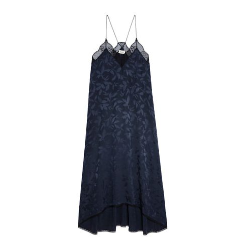 Robe Risty Soie Jacquard Encre - Taille S - Zadig & Voltaire - Modalova