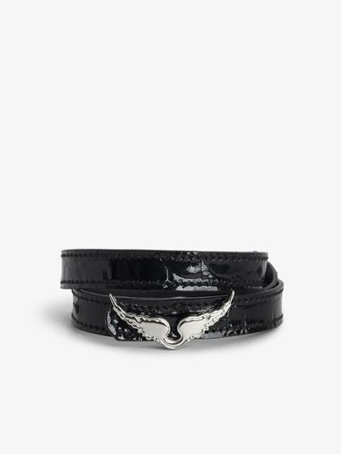 Bracelet Rock 100% Cuir Black - Zadig & Voltaire - Modalova