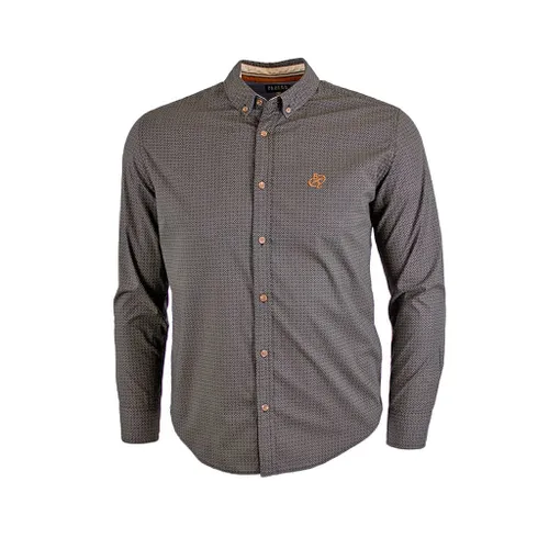 Chemise ml noire imprimé géométrique - BLACKS LEGEND - Modalova
