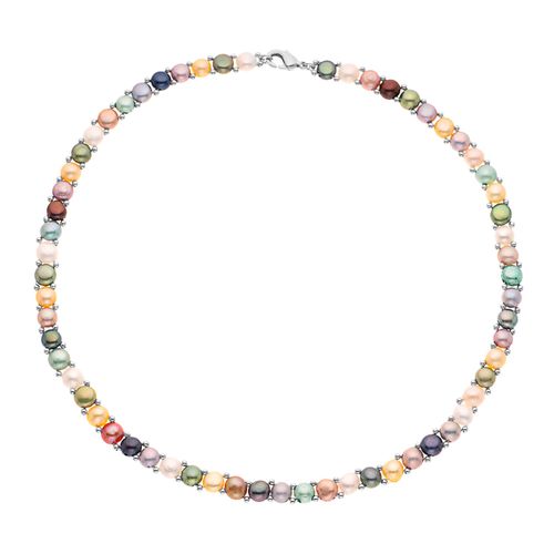 Collier Perles d'Eau Douce multicolores - Mitzuko - Modalova