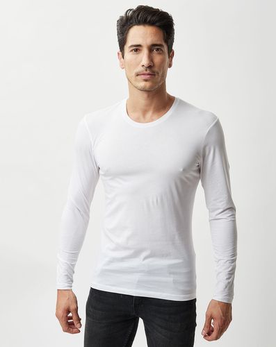 T-Shirt Skin manches longues blanc - La Perla - Modalova