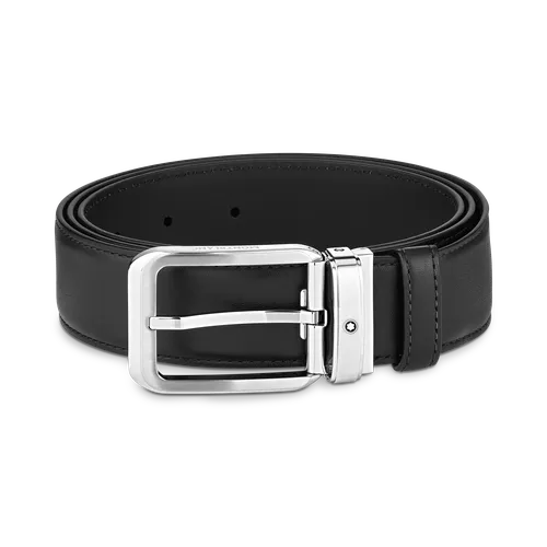 Ceinture Rectangulaire 35 mm en Cuir - Cuir - MB129455 - Ceintures - MONTBLANC - Modalova