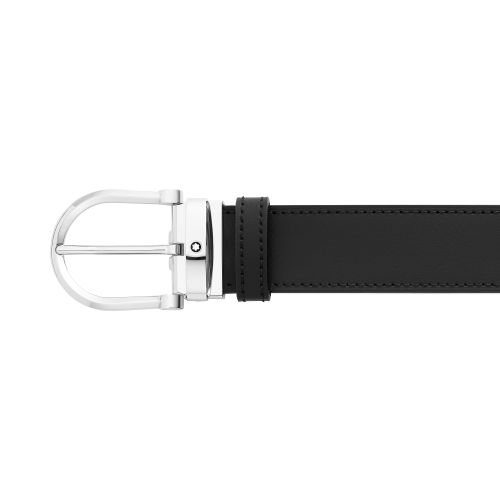 Ceinture Réversible Horseshoe 35 mm en Cuir - | - Cuir - MB128783 - Ceintures - MONTBLANC - Modalova