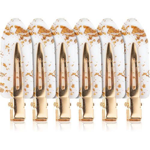 Gold Flake No Crease Clips barrettes à cheveux 6 pcs - Brushworks - Modalova