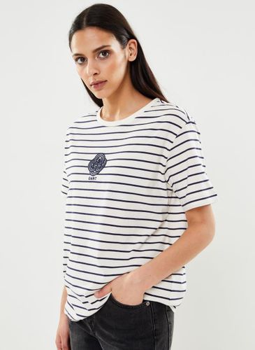 Vêtements Rel Striped Monogram Ss T-Shirt pour Accessoires - GANT - Modalova