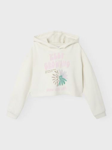 Vêtements Nkfjuka Ls Cropped Boxy Sweat Wh Bru Ps pour Accessoires - Name it - Modalova