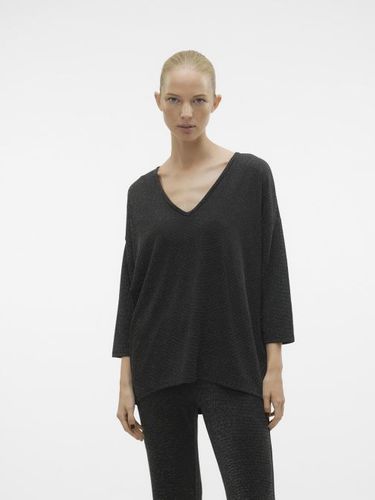 Vêtements VMKANVA 3/4 GLITTER V-NECK TOP JRS pour Accessoires - Vero Moda - Modalova