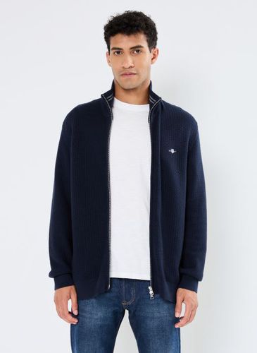 Vêtements Cotton Micro Textured Zip Cardigan pour Accessoires - GANT - Modalova