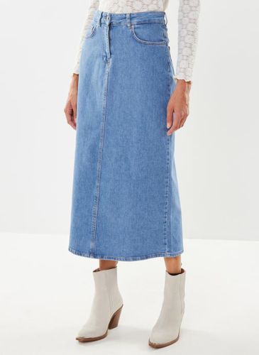 Vêtements Slferin Hw Long Flar Mid Blu Denim Skirt pour Accessoires - Selected Femme - Modalova