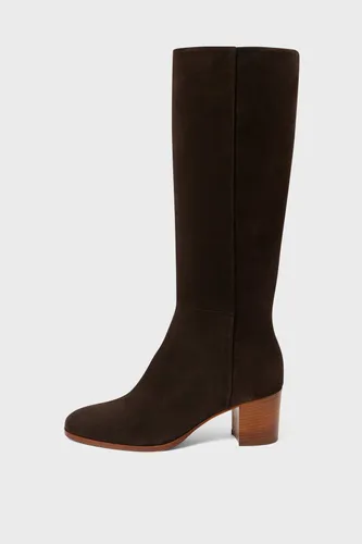 Bottes à talon en cuir velours - LIZZIE - Gerard Darel - Modalova