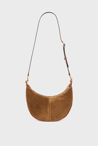 Sac demi-lune en cuir velours - LE SUZANNE - Gerard Darel - Modalova