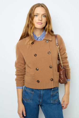 Gilet croisé en laine et cachemire - JIHANNE - GD - Modalova