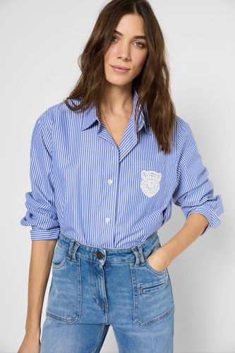 Chemise en popeline rayé à blason - URIKA - Gerard Darel - Modalova