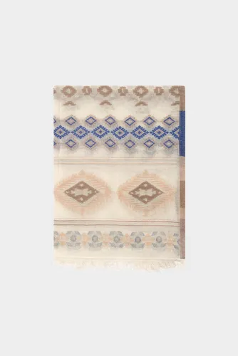 Foulard imprimé et brodé en coton - OLGA - Gerard Darel - Modalova
