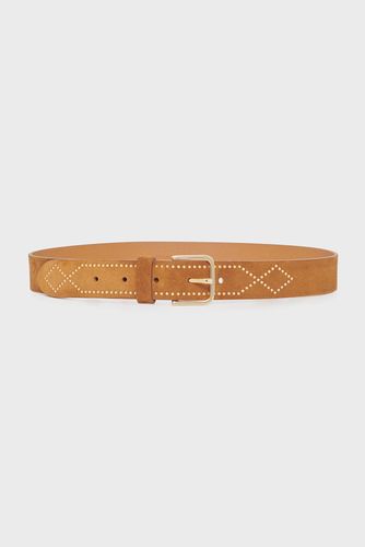 Ceinture en cuir velours - HAILEY - Gerard Darel - Modalova