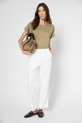 Pantalon droit élastiqué en coton - LOUISE - Gerard Darel - Modalova