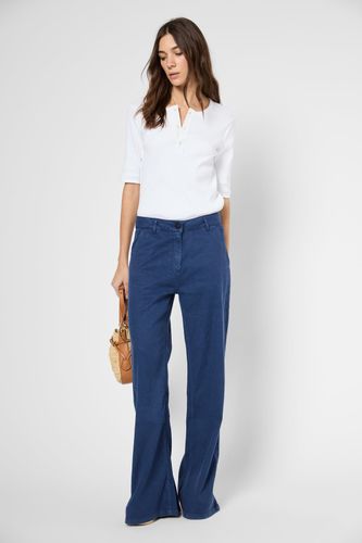 Pantalon large en lin et coton - LOREEN - Gerard Darel - Modalova