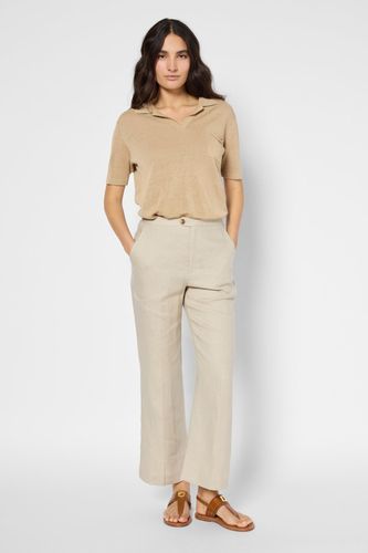 Pantalon droit en lin - LYS - Gerard Darel - Modalova