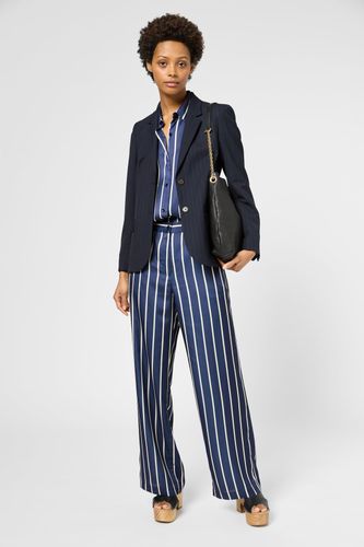 Pantalon large satiné à rayures - LALY - Gerard Darel - Modalova