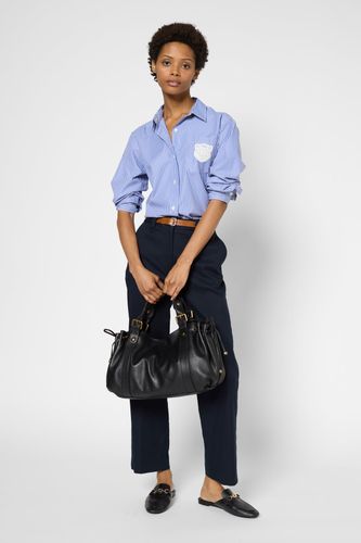 Pantalon droit en coton à ceinture - LUVA - Gerard Darel - Modalova