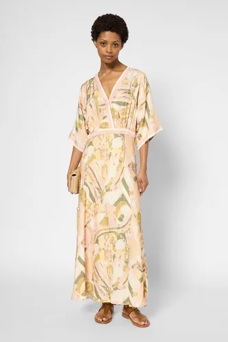 Robe longue cintrée imprimé foulard - PERRINE - Gerard Darel - Modalova