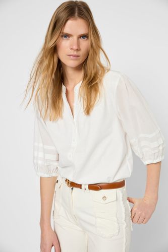 Chemise en coton et manches à plis - GIULIETTA - Gerard Darel - Modalova