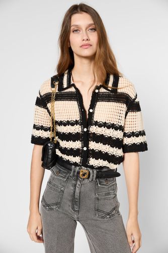 Polo en crochet rayé - JOLENE - Gerard Darel - Modalova