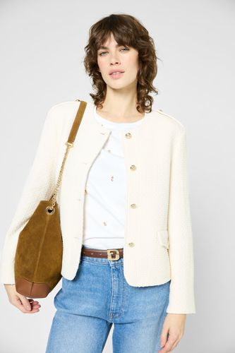 Veste en tweed uni - RONIE - Ecru - Gerard Darel - Modalova