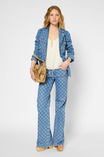 Jean flare à monogramme - ANNA - Gerard Darel - Modalova