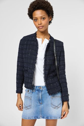 Veste en tweed à franges - ROLANDE - Gerard Darel - Modalova