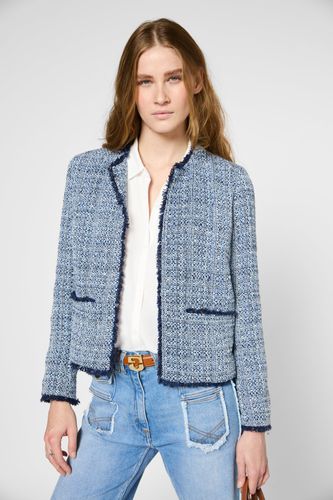 Veste en tweed - ROMELINE - Indigo - Gerard Darel - Modalova
