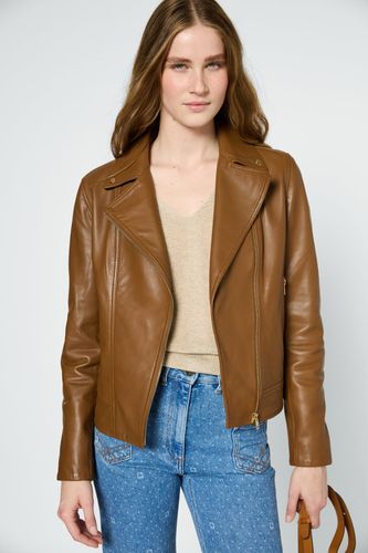Veste en cuir - ROBINE - Cigare - Gerard Darel - Modalova