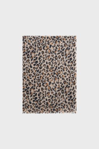 Echarpe léopard en laine et cachemire - ROSALIE - Gerard Darel - Modalova