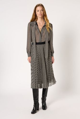 Jupe mi-longue à pois graphiques - BETH - Gerard Darel - Modalova