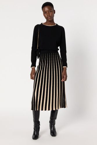 Jupe en maille plissée bicolore - BIBIANE - Gerard Darel - Modalova
