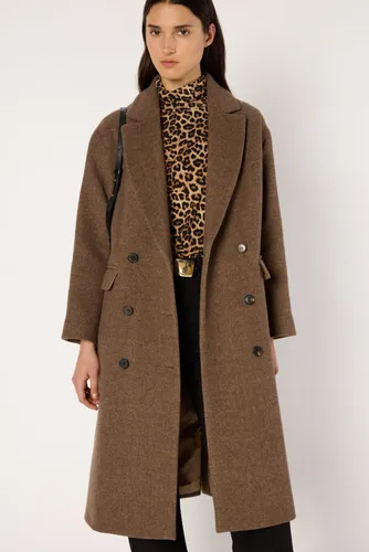 Manteau croisé en laine sergée - MADY - Gerard Darel - Modalova