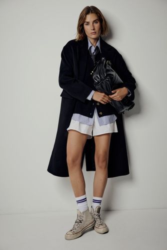 Manteau droit en laine - MINAELLE - Gerard Darel - Modalova