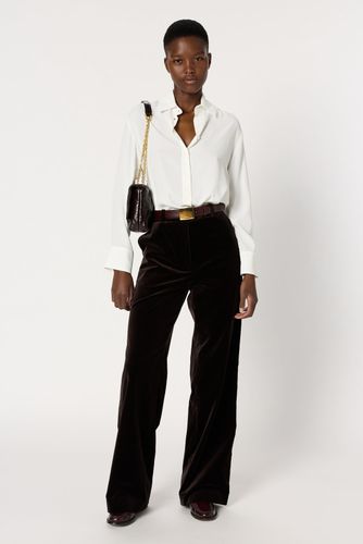 Pantalon large en velours ras - CLOTILDE - Gerard Darel - Modalova