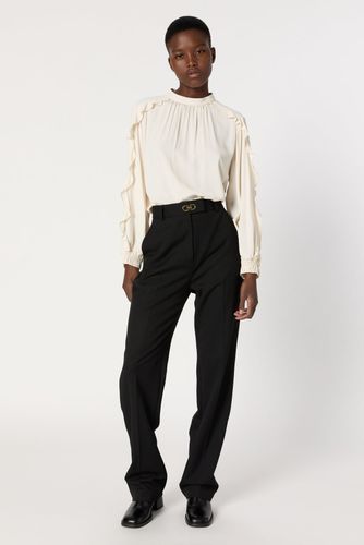 Pantalon droit à monogramme doré - CAROLINE - Gerard Darel - Modalova