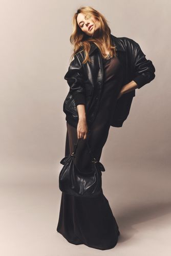 Robe longue à fines bretelles et dentelle - LOU - Gerard Darel - Modalova